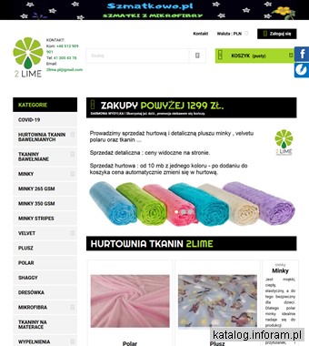 2lime.pl hurtownia bawełny