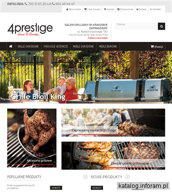 4prestige - grille Weber, Broil King, meble ogrodowe