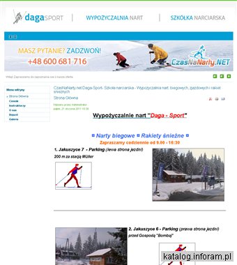 CzasNaNarty.net - Daga-Sport - Jakuszyce, wypożyczalnia nart, szkółka