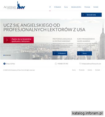 Academyofnewyork.com wakacyjne kursy angielskiego