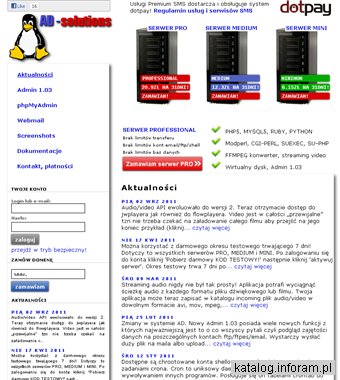 AD-SOLUTIONS.PL Linuxowa platforma interaktywnych aplikacji internetowych