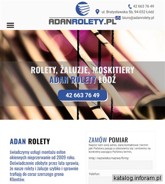 Rolety na wymiar do domu, mieszkania i biura