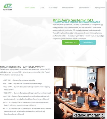 RnD.Aero - Systemy Zarządzania Jakością ISO, certyfikacja, szkolenia