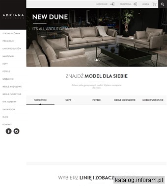 Nowoczesne meble tapicerowane Adriana Furniture