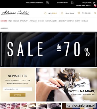 www.adrianocalitri.pl koszule męskie