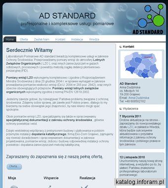 Laboratorium pomiarowe AD Standard - Pomiary emisji LZO