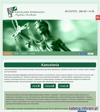 MAGDALENA BARCIKOWSKA Adwokaci Gdynia