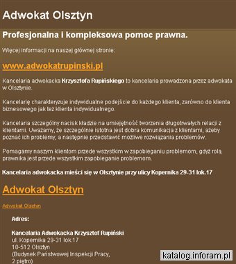 Adwokat w Olsztynie