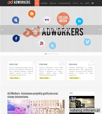 AdWorkers - strony internetowe, projekty logo, grafika reklamowa