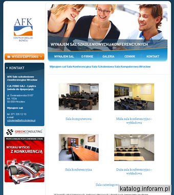 AFK Wrocław – wynajem sal na szkolenia, sala konferencyjna, sala szkoleniowa, szkolenia Wrocław
