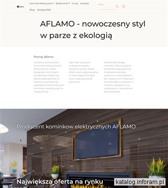Kominki elektryczne led - aflamo.pl