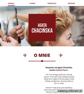 Agata Chacińska - profesjonalna stylizacja fryzur w Szczecinie