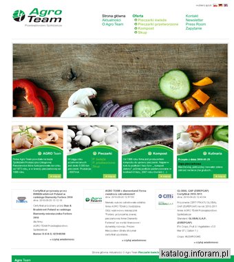 AGRO TEAM pieczarki przetworzone