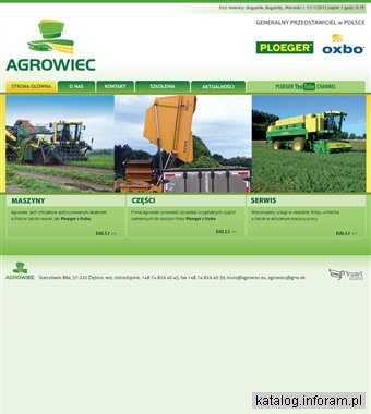 Agrowiec, Ploeger - Oxbo kombajny do warzyw przyczepy przeładowcze