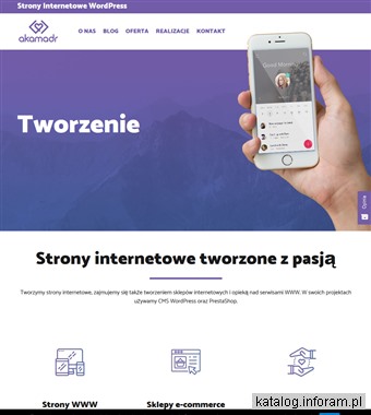 Strony internetowe WordPress - Akamadr