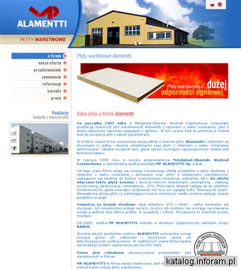 Alamentti płyty dachowe