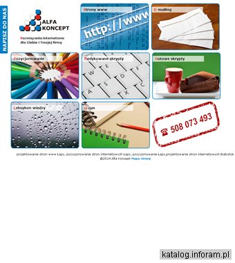 Strony internetowe Łapy