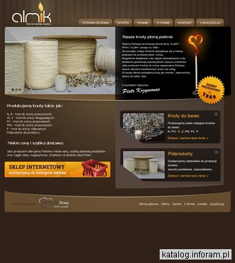 PRZEDSIĘBIORSTWO ALMIK Producent knotów do świec
