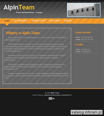 Alpin-Team Poznań - prace wysokościowe, usługi alpinistyczne