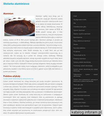 Producent stolarki aluminiowej