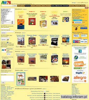 AM76 - sklep internetowy z grami planszowymi