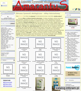 Amarantus zdrowa żywność ekologiczna