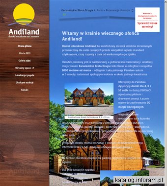 Domki letniskowe nad morzem