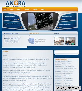ANGRA testy na certyfikat kompetencji zawodowych