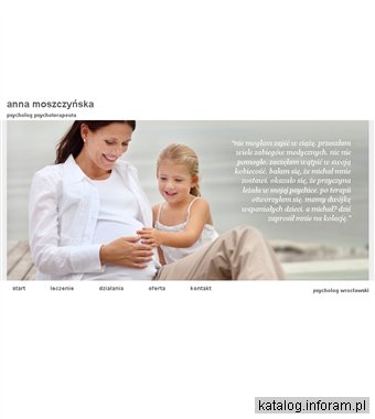 Psycholog psychoterapeuta Anna Moszczyńska