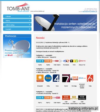 Tomb-Ant - Serwis i montaż instalacji RTV-SAT, Bielsko Biała