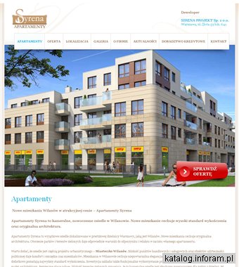 APARTAMENTY SYRENA Mieszkanie Warszawa Wilanów