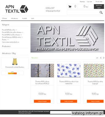 APN Textil - sklep internetowy z pościelą