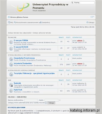 Uniwersytet Przyrodniczy w Poznaniu - forum