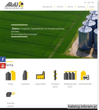 ArajRealizacje - specjaliści w przechowywaniu i suszeniu ziarna