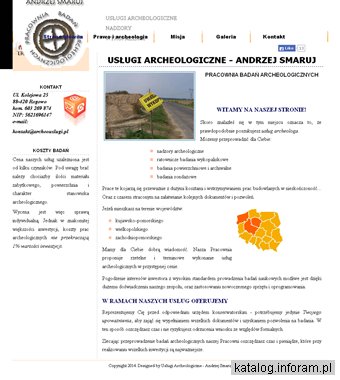 Usługi archeologiczne - A. Smaruj