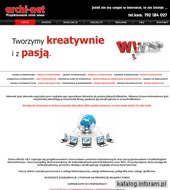 ARCHI-NET Projektowanie stron internetowych