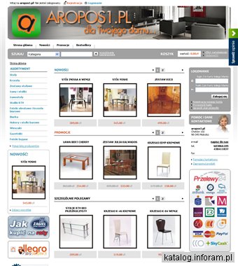 Krzesła, ławy, hokery, stoły szklane - aropos1.pl