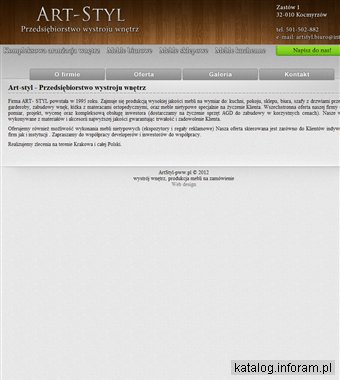 Artstyl - przedsiębiorstwo wystroju wnętrz