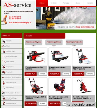 As-Service Sprzęt ogrodniczy sprzedaż i serwis