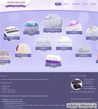 Zaproszenia na chrzest - atelierdecokb.pl