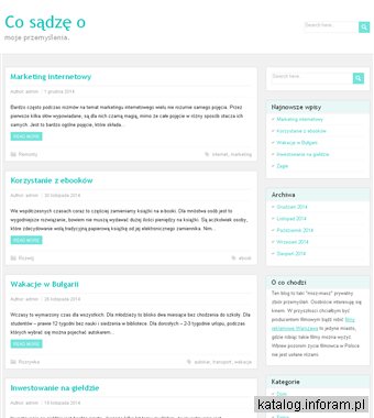 Co sądzę o - młody precel z ambicjami