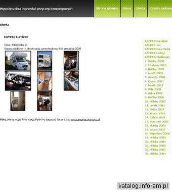 Samochody kempingowe Kutno