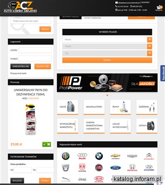 Internetowy sklep motoryzacyjny - autoczescizielonki.pl