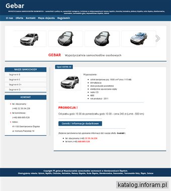 Gebar - wypożyczalnia samochodów