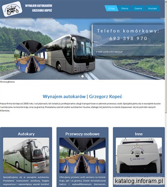 KOPEĆ GRZEGORZ wynajem autobusów Katowice