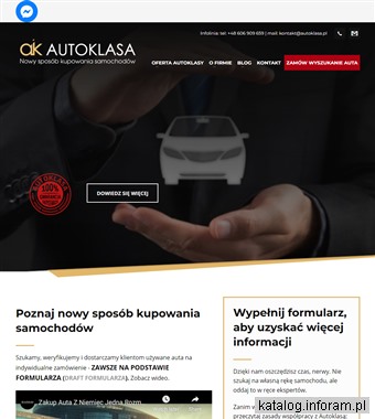 Sprowadzanie samochodów - autoklasa.pl