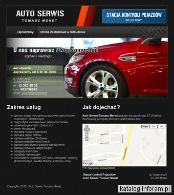 Stacja kontroli pojazdów - Auto Serwis Tomasz Menet