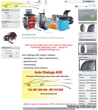 Tanie opony, usługi wulkanizacyjne, geometria