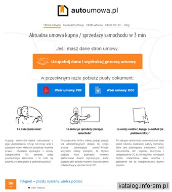 Umowa sprzedaży samochodu - Auto Umowa