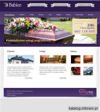 BABICE ELŻBIETA KUŹNICKA organizacja pogrzebów Warszawa
